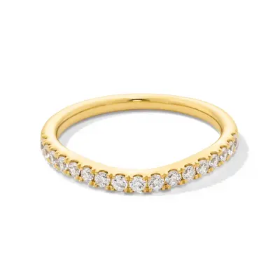 14K Gold 0.3CT.T.W. Round Lab Created Diamond Custom Wedding Ring 3EX IGI Certified