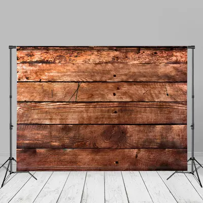 Country Brown Wooden Photography Studio Backdrop - Aperturee
