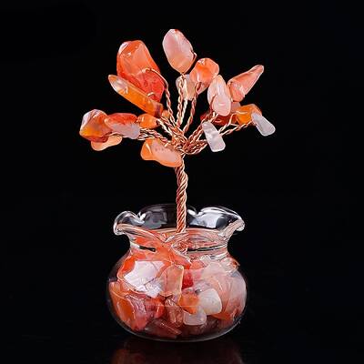 Natural Carnelian Chips Tree Decorations