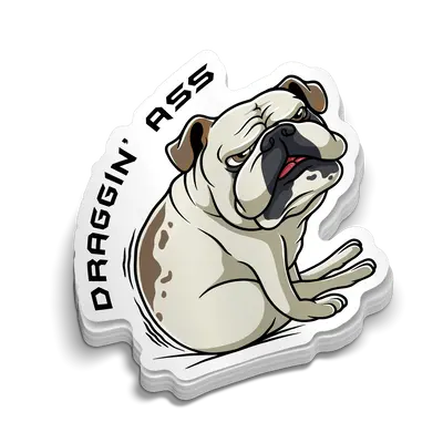 Draggin' Ass - Hard Hat Decal