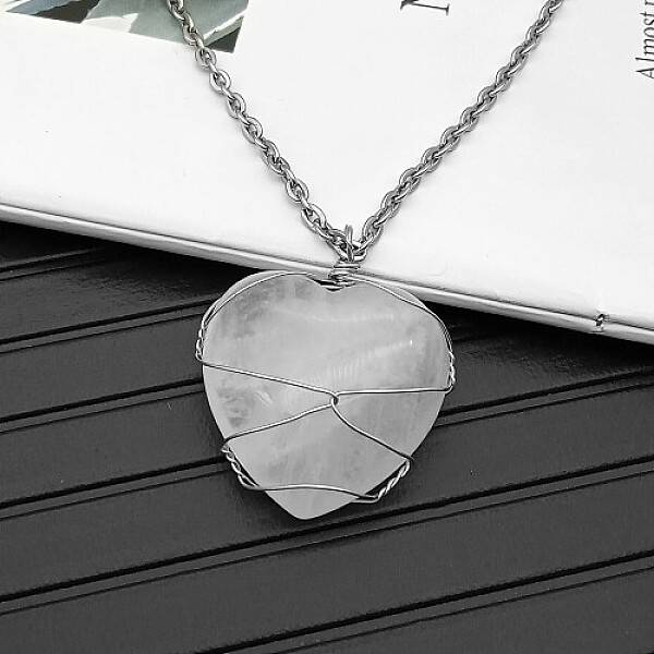 Natural Quartz Crystal Pendant Necklaces