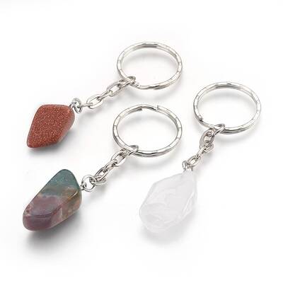 Natural Gemstone Keychain