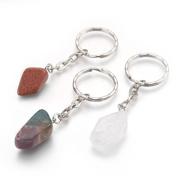 Natural Gemstone Keychain