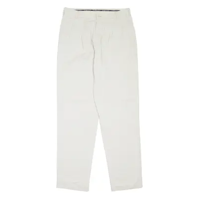 POLO RALPH LAUREN Pleated Chino Mens Trousers Grey Regular Tapered W34 L34