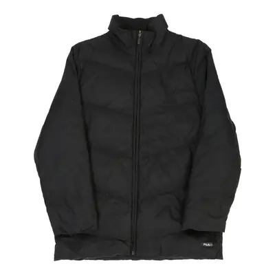 Vintage Fila Puffer - Small Black Polyester Blend