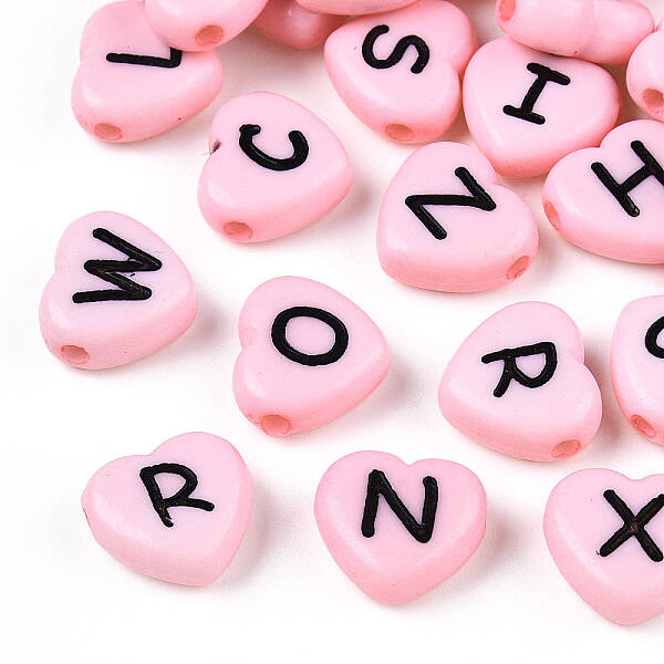 Horizontal Hole Opaque Acrylic Beads