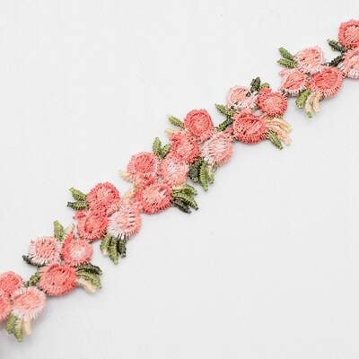 Flower Polyester Trim Ribbon