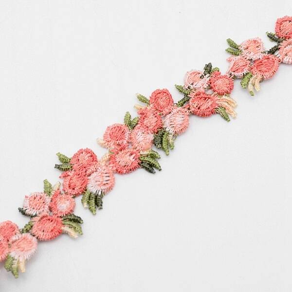 Flower Polyester Trim Ribbon