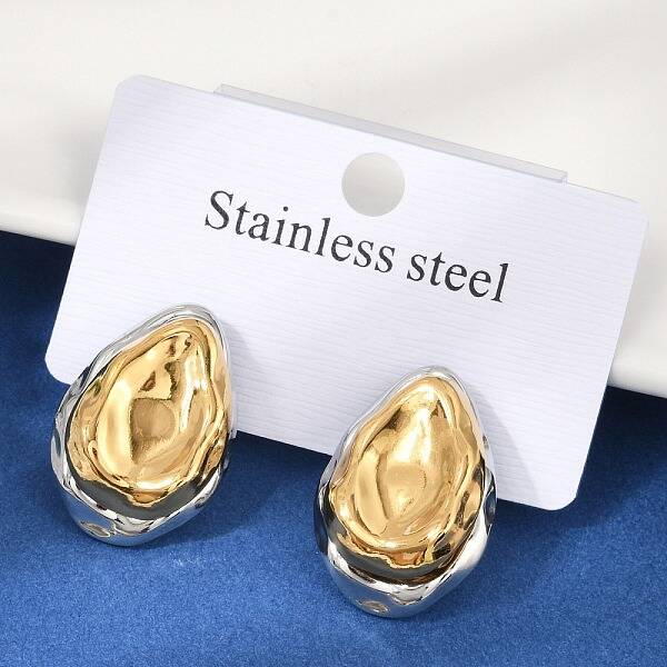 304 Stainless Steel Stud Earrings