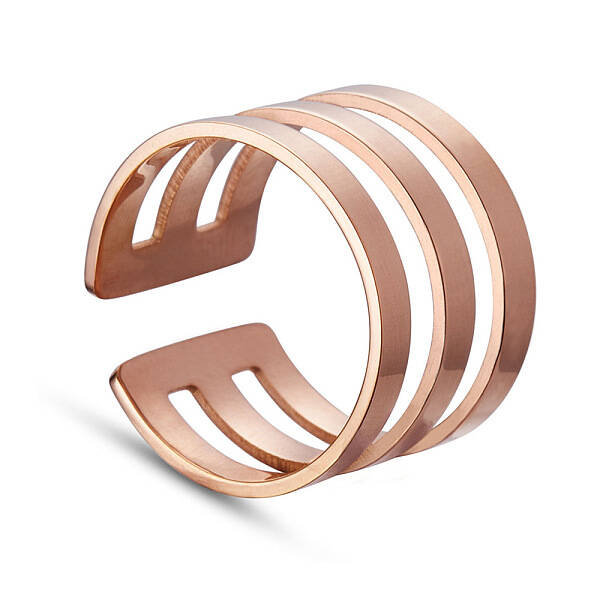 Fashion 3 Loops 925 Sterling Silver Cuff Tail Ring