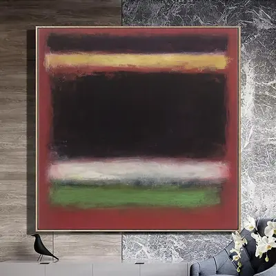Mark Rothko Canvas Art Abstract Expressionist Paintings On Canvas Modern Fine Art Textured Handmade Wall Art Mark Rothko Pain...