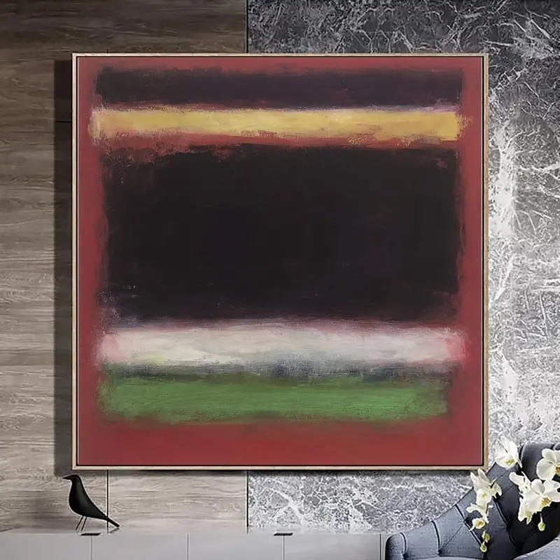 Mark Rothko Canvas Art Abstract Expressionist Paintings On Canvas Modern Fine Art Textured Handmade Wall Art Mark Rothko Pain...
