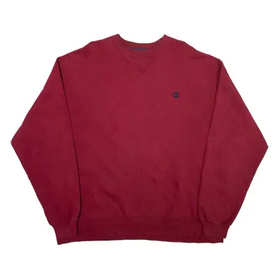 CHAMPION Mens Sweatshirt Maroon 2XL