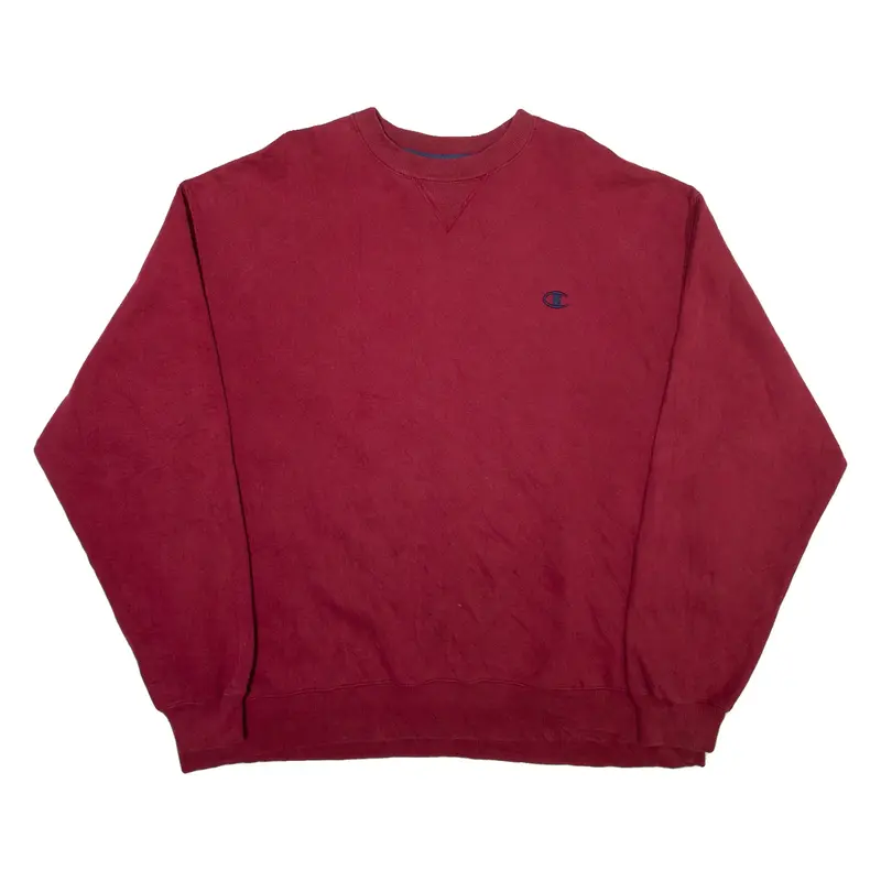 CHAMPION Mens Sweatshirt Maroon 2XL