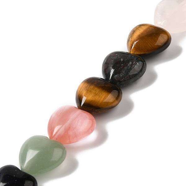 Natural & Synthetic Mixed Gemstone Beads Strands