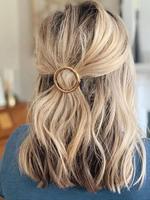 Elegant Round Hair Clip, Copper Claw Clip, Durable & Stylish Hair Accessory for Everyday Wear, Fashion Hair Accessories for W...