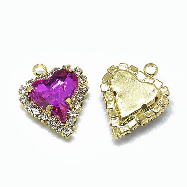 Glass Rhinestone Pendants