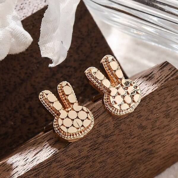 Brass Stud Earrings