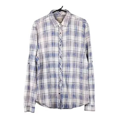 Guess Checked Shirt - Large Purple Cotton