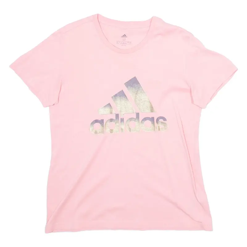 ADIDAS Womens T-Shirt Pink M