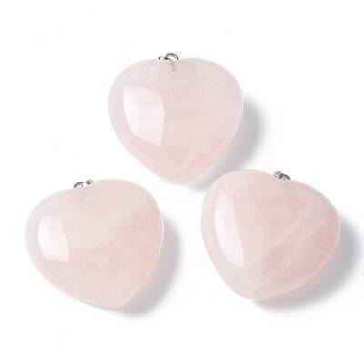 Natural Rose Quartz Pendants