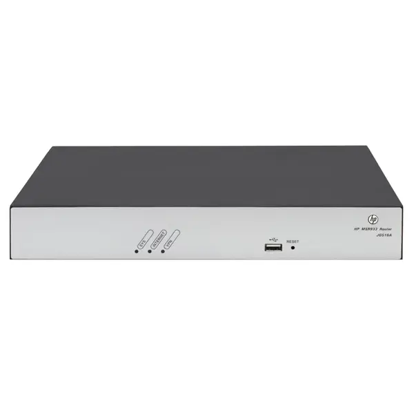 JG516A HP MSR933 4 x LAN Ports 10/100/1000Base-T + 1 x WAN Port 1000Base-T RJ-45 Gigabit Ethernet Router