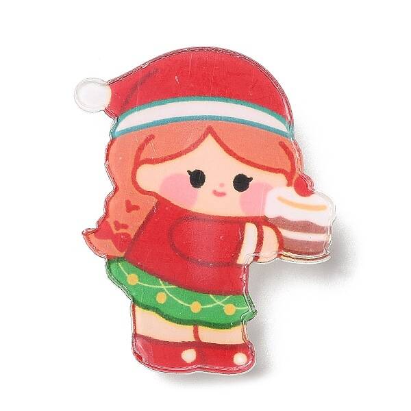 Christmas Theme Acrylic Brooch