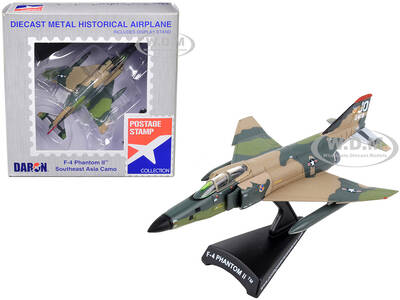 McDonnell Douglas F-4 Phantom II Fighter Aircraft Southeast Asia Camouflage United States Air Force 1/155 Diecast Model Airpl...