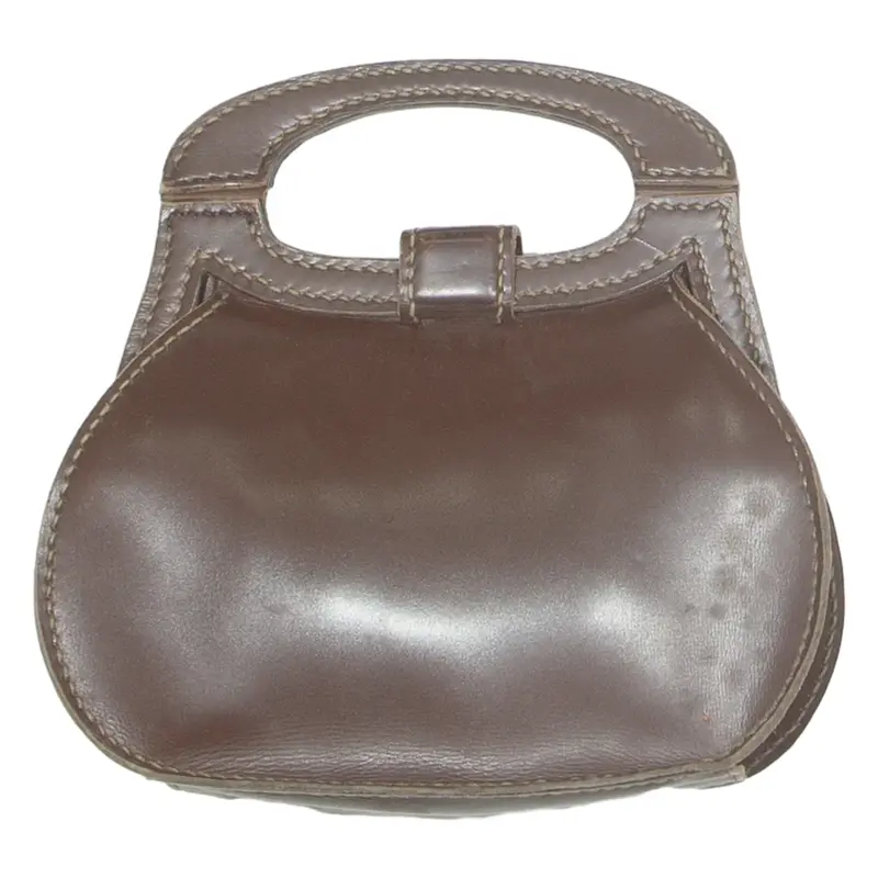 ROSENBAUM Womens Handbag Brown Leather