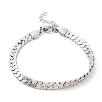 Non-Tarnish 304 Stainless Steel Curb Chain Bracelet