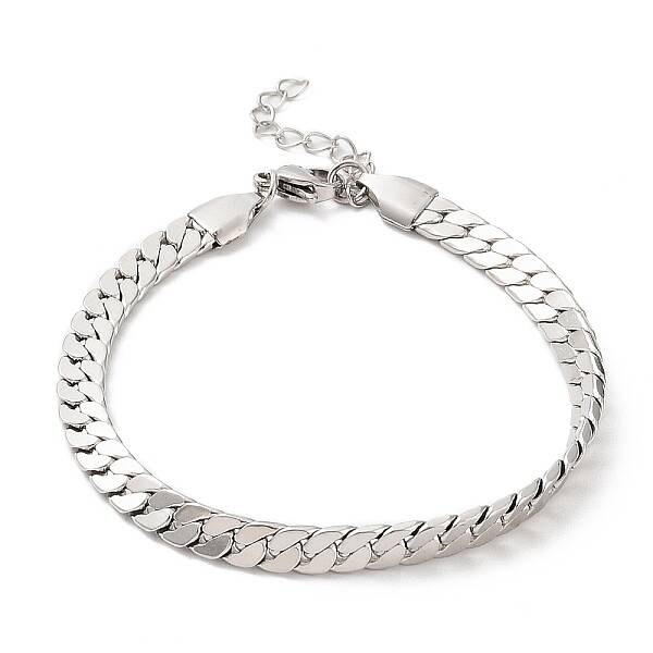 Non-Tarnish 304 Stainless Steel Curb Chain Bracelet