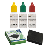 JSP Gold Testing Kit 10k 14k 18k with GTE Scratch Stone Precious Metals Testing Solution for Jewelry Scrap Bars Coins
