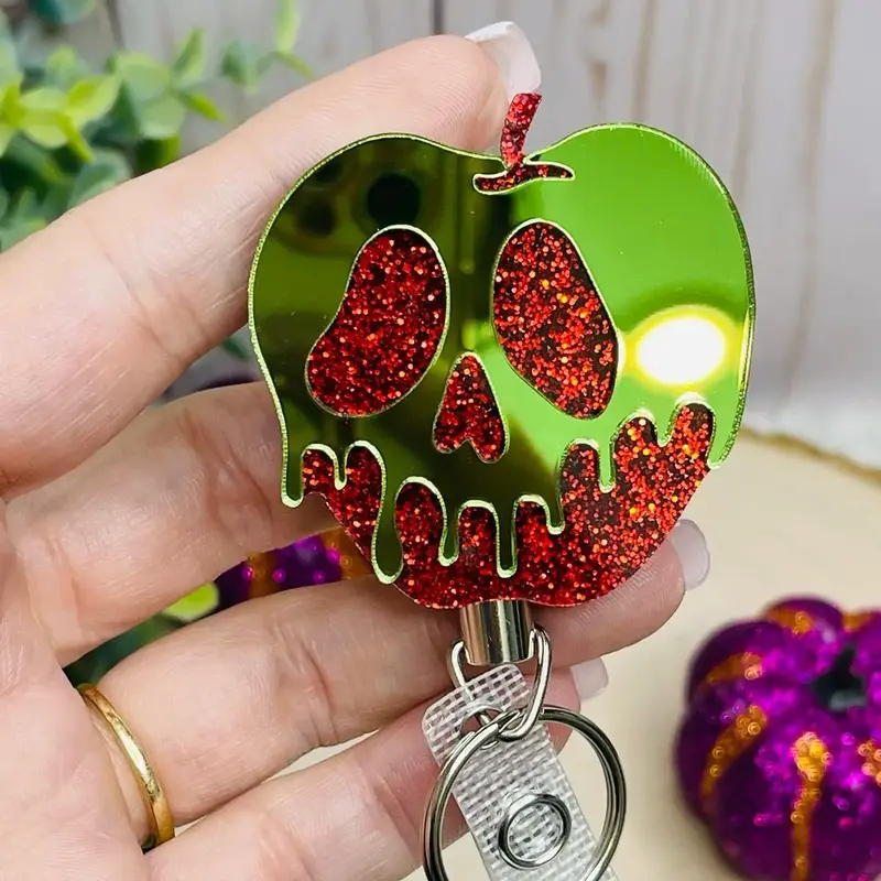 Poison Apple Halloween Badge Reel