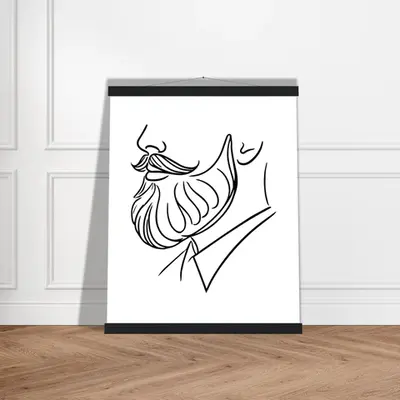 Stylish Simplicity - Semi-Glossy Art with Vintage Hangers