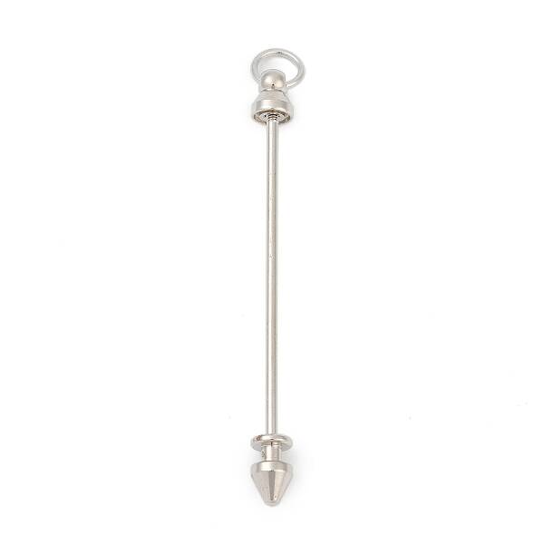 Alloy Bar Beadable Keychain for Jewelry Making DIY Crafts