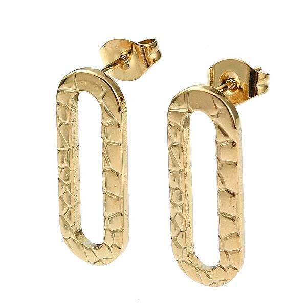Ion Plating(IP) 201 Stainless Steel Stud Earrings