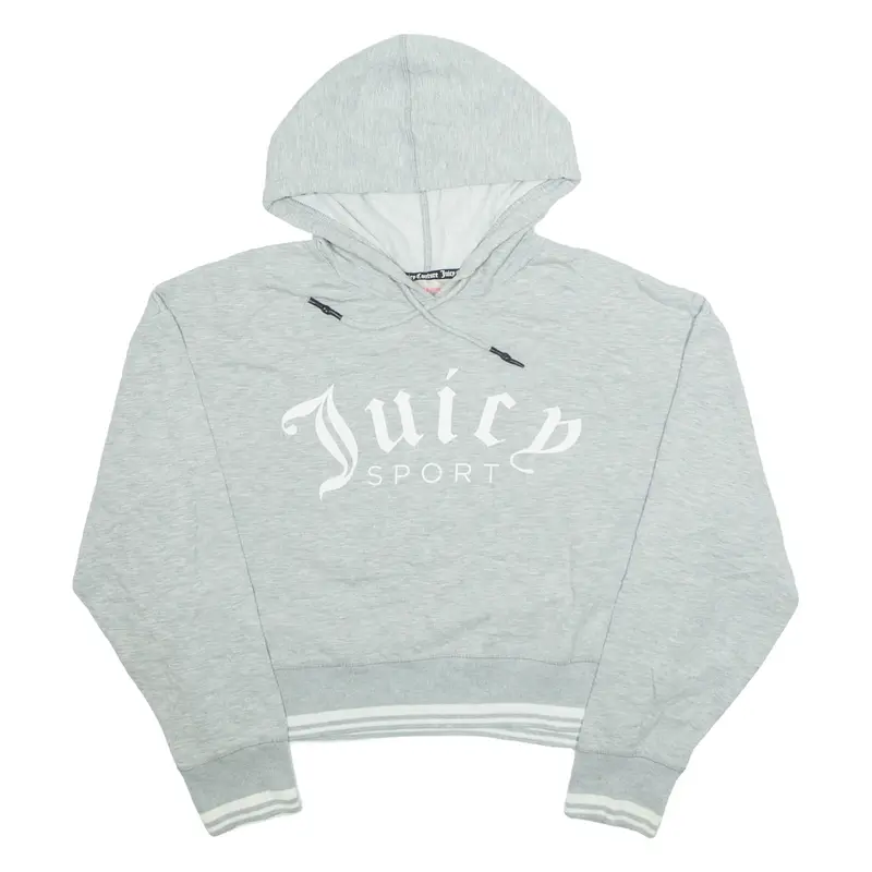JUICY COUTURE Womens Grey Hoodie USA L