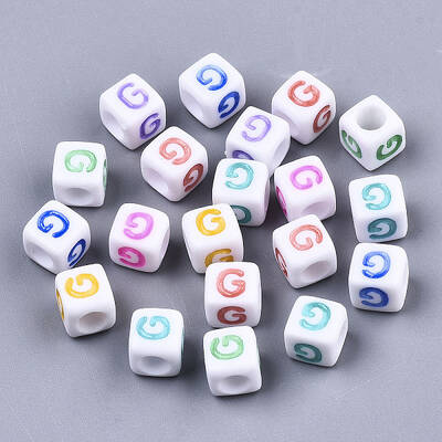 Opaque White Acrylic Beads