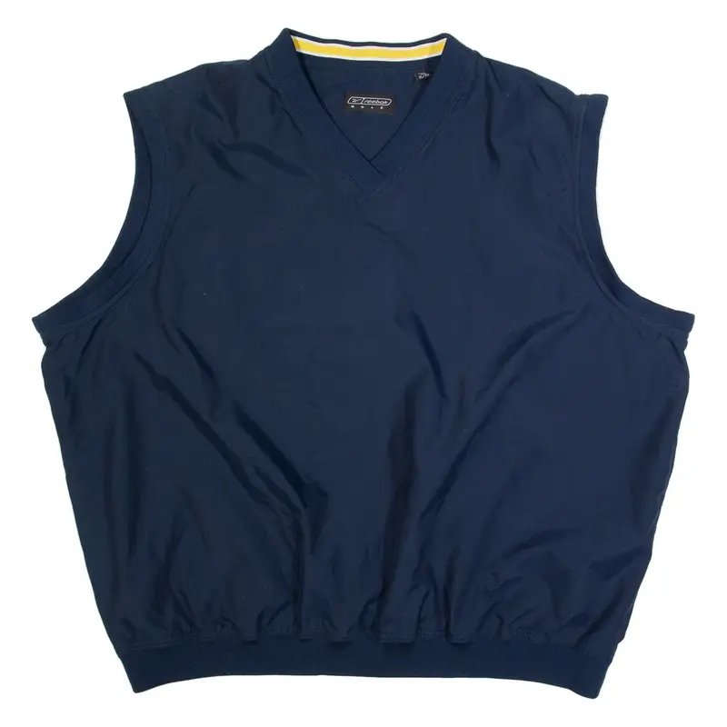 REEBOK GOLF Vest Mens Sweatshirt Blue V-Neck XL