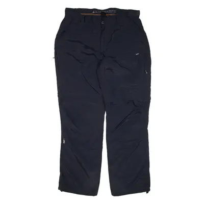 ICEPEAK Zip-off Trousers Blue Relaxed Straight Womens W34 L31
