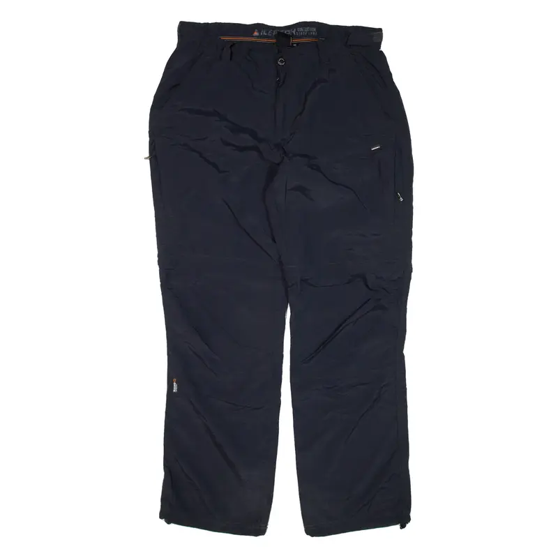 ICEPEAK Zip-off Trousers Blue Relaxed Straight Womens W34 L31