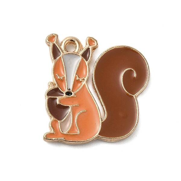Thanksgiving Day Golden Tone Alloy Enamel Pendants