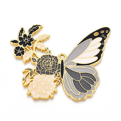 Rack Plating Alloy Enamel Big Pendants