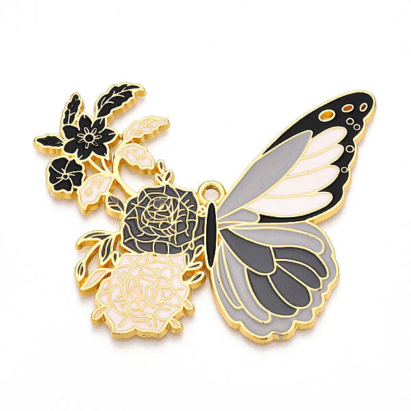 Rack Plating Alloy Enamel Big Pendants