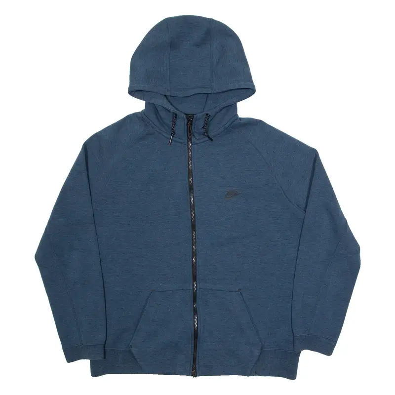 NIKE Mens Blue Hoodie Full Zip XL