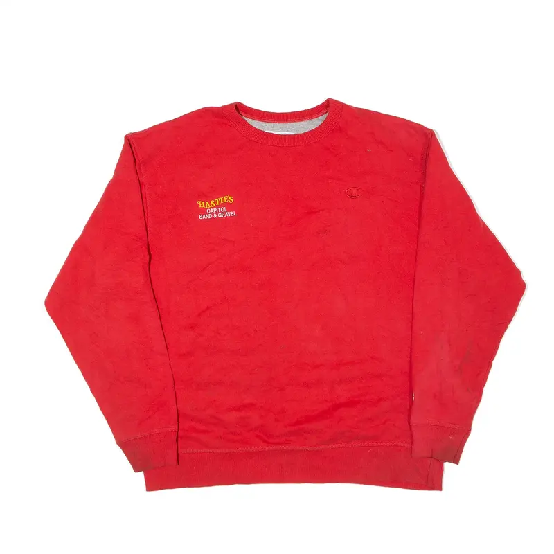 CHAMPION Sweatshirt Red Mens XL
