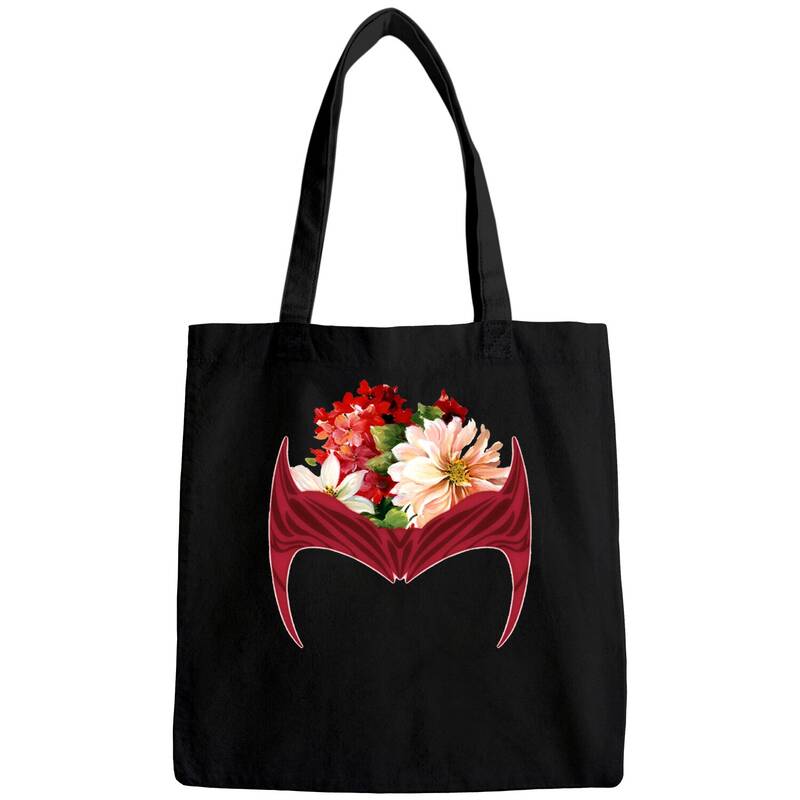 Wanda Maximoff Crown Floral Bags, Scarlet Witch Crown Shirt, Wanda Vision Marvel Flowers Shirt, Mcu Fans Gift