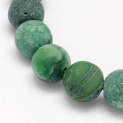 Natural African Jade Round Beads Strands