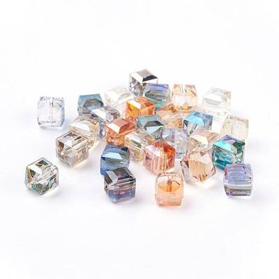 Electorplated Glass Beads