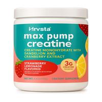 Max Pump Creatine (30 Servings, Strawberry Lemonade) - Creatine Monohydrate with Dandelion, Uva Ursi, & Cranberry Extract